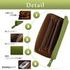Cowhide Long Wallet That Can Separate Coins Olive [Toyooka Kobo] 3774-03