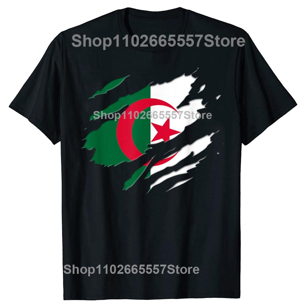 New Men Proud Algeria Algerian Flag T Shirt Oversize Printed Casual Tee shirt Casual Short Sleeve Vintage Couples T-Shirt