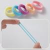 100 adet elastik kafa bandı çocuk saç halat saç bağları şeker renk sevimli havlu saç halkası küçük kızlar için çocuklar saç aksesuarları