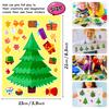 6 Stück/Set DIY Weihnachtsbaum Schneeflocken Puzzle, Tür- und Fensterdekoration für festliche Atmosphäre, Puzzle-Aufkleber Weihnachtsgeschenke