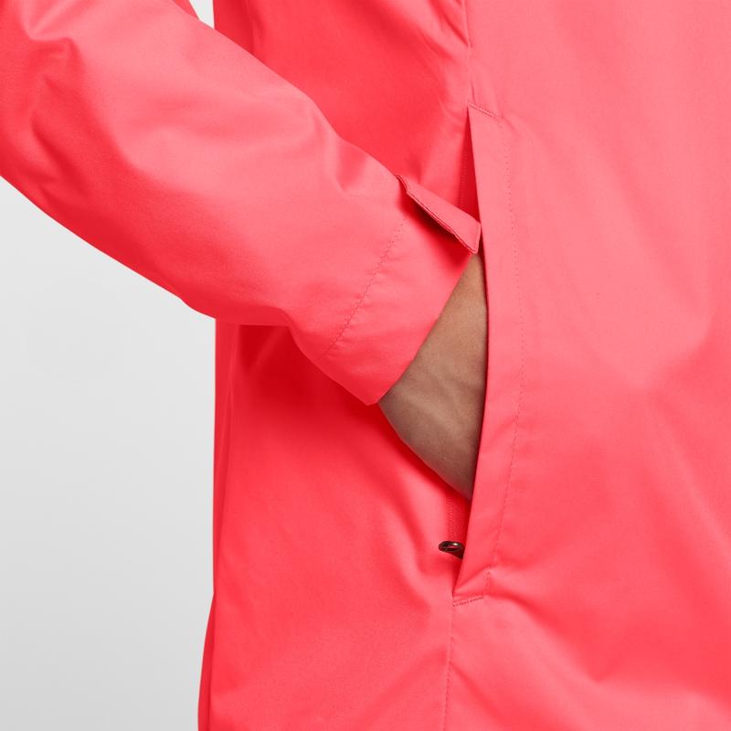 Nike Squad Stand Collar Long Sleeve Zip Football Jacket Men Jacket Volcanic-Rock-Red Black AR4515-807