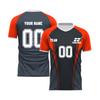 Short Sleeve V Neck DIY Team Sports Jersey Top Wicking Lightweight Athletic Training Shirt for Men Women Youth