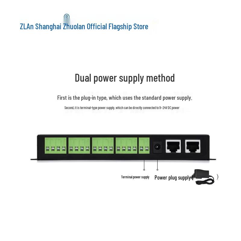 ZLAN Industrial 4-Port RS232/485/422 To Ethernet Modbus Gateway