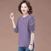 Women's Plus Size Versatile Hoodie - Thin, Long Sleeve, Belly-Covering, Round Neck Top for Spring/Autumn 2025