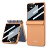 GKK For Samsung Galaxy Z Flip7 5G Case Magnetic Hinge Protection PC Phone Cover with Anti-Spy Tempered Glass Film
