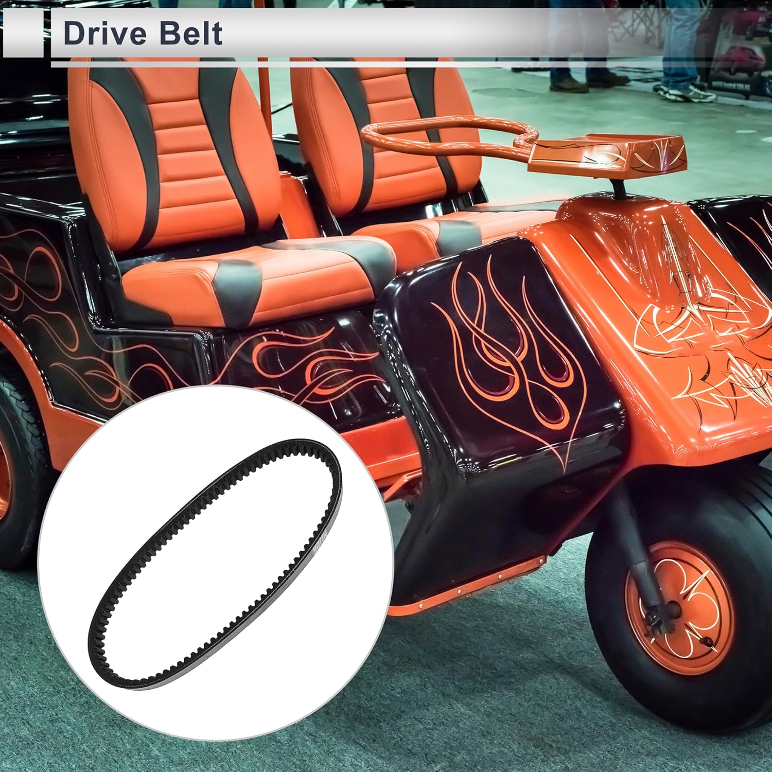 

Ремінь приводу клиновий ремінь Заміна 36394-67G/36394-67 для Harley Davidson 2-тактні бензинові гольф-кари 1967-1981