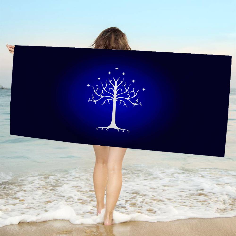 L-Lords Game Rings Microfiber Blanket Quick Drying Beach Towels Oversized Printing Super Absorbent Pool Towel Blanket