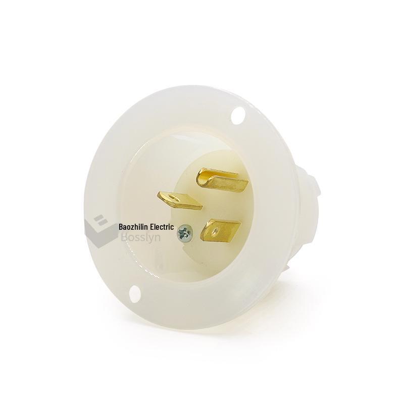American Standard Industrial Power Plug 5-20P for North and South America - Flush Mount Generator Plug