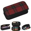 Klassische schottische Clan-Tartan-Karos Stifteetuis für Schülergeschenke Stiftebox Federtasche Große Kapazität Federtasche