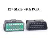 10τμχ Υψηλής Ποιότητας Αυτοκινήτου OBD2 16-pin Συναρμολογημένη Επιχρυσωμένη Αρσενική Κεφαλή 12V/24V Καθολικός Συνδετήρας Δοκιμής Κύρια Γραμμή Βύσμα OBDII