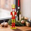 Wooden Christmas Nutcracker Soldier Wooden Nutcracker Figures Soldier Festive Statue Party Supplies For Fireplace Shelf