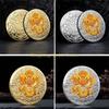 KX4B 2025 Chinese New Year Collectible for Dragon Year Souvenir Plated Coin Metal Lucky Ornament