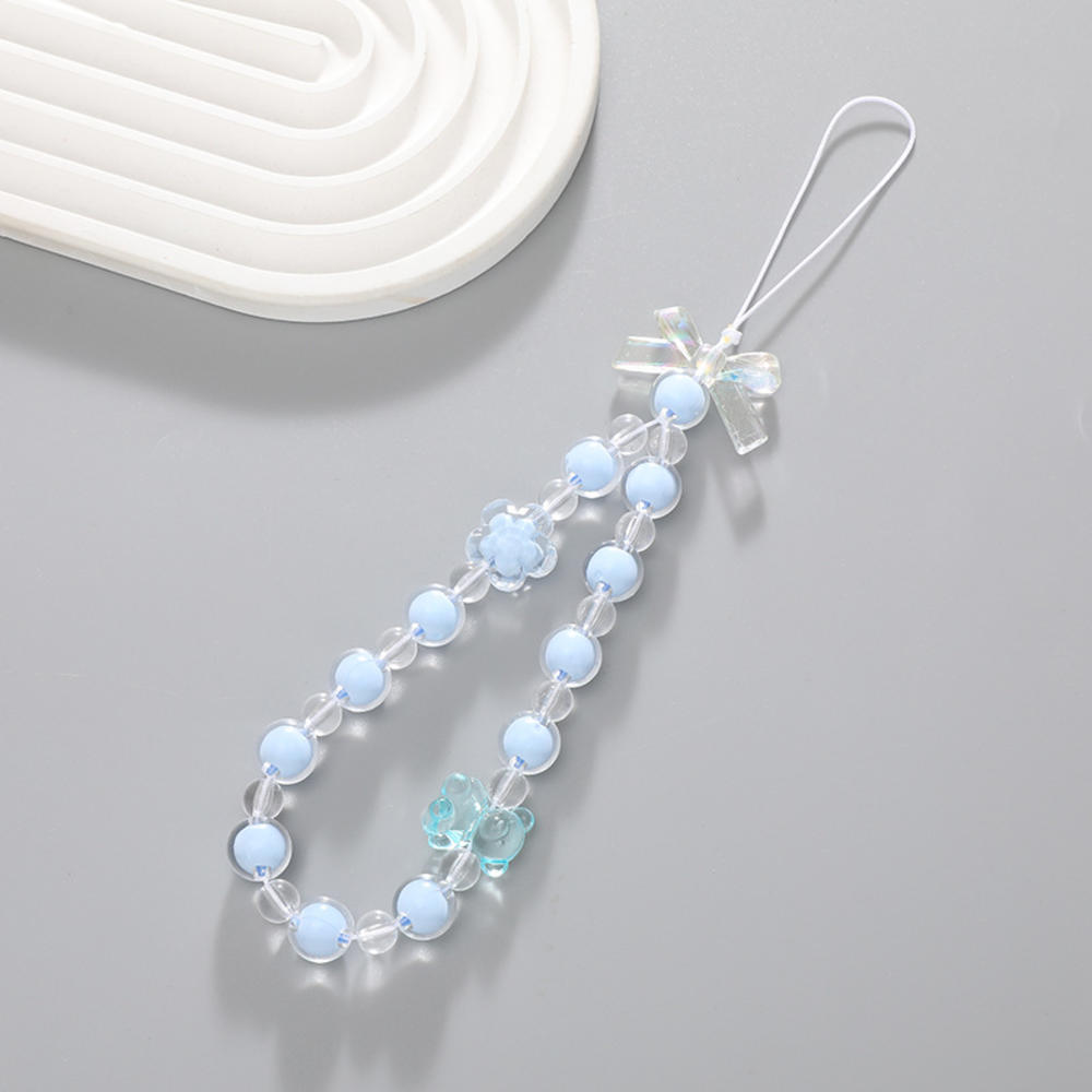 Phone Cute Bowknot Ice Cream Pendant Phone Chain Mobile Phone Charm Strap Lanyard Keychain For Iphone Accessory Women Jewelry