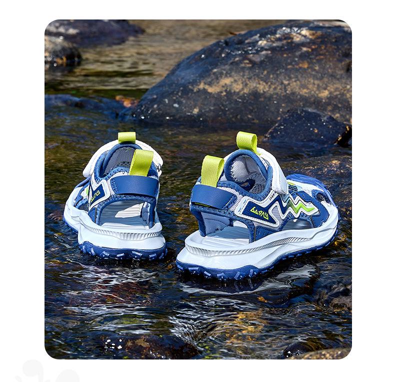 Babu Dou Kinder Sommersandalen 2025, rutschfest, geschlossene Zehenpartie, für Mädchen und Jungen