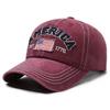 Gorra de Béisbol Snapback Lavada Estilo Vintage Americano con Visera para Hombres Mujeres Deportes Ocio Pesca Sombrero para el Sol