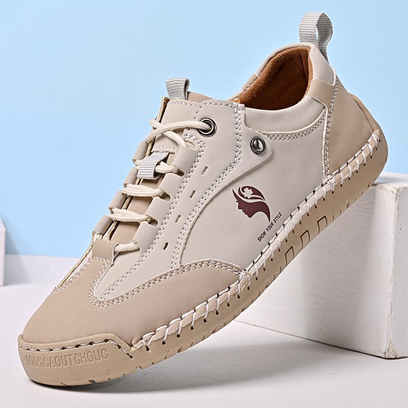 Große Größe 43 Handgefertigte Spaltleder Freizeitschuhe Damen Loafer Bequemer Fahrschuh Mokassins Damen Flache Schuhe