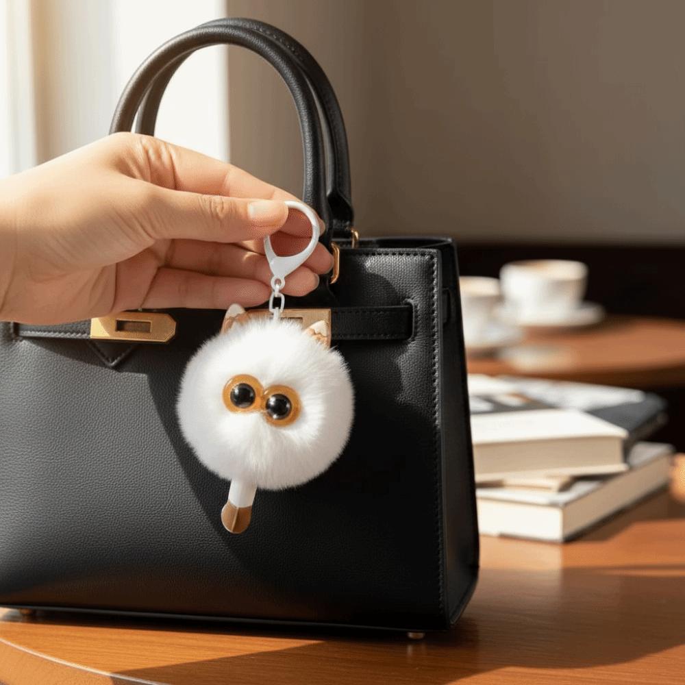 Creative Couples Plush Keychain Cute Cartoon Keychain Bag Accessories  Gifts For Women