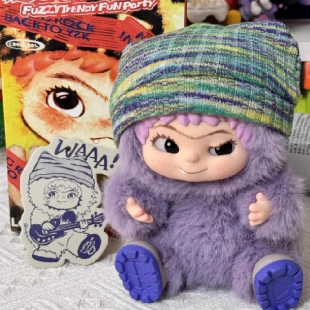 Wakuku Fuzzy Trendy Fun Party Series Blind Box Cute Action Mystery Box Figure Cute Doll Bag Mystery Box Pendant Doll Gift Toy