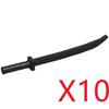 MOC Building Blocks Weapon Toy Accessories Medieval Soldier Knight Figure Ten Spear Crossbow Axe Sword Mini Brick Gift S001 DIY