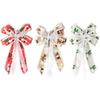 Large Christmas Bow Christmas Tree Topper Bows Christmas Decoration Supplies for Front Door Indoor Outdoor Wall Decoration