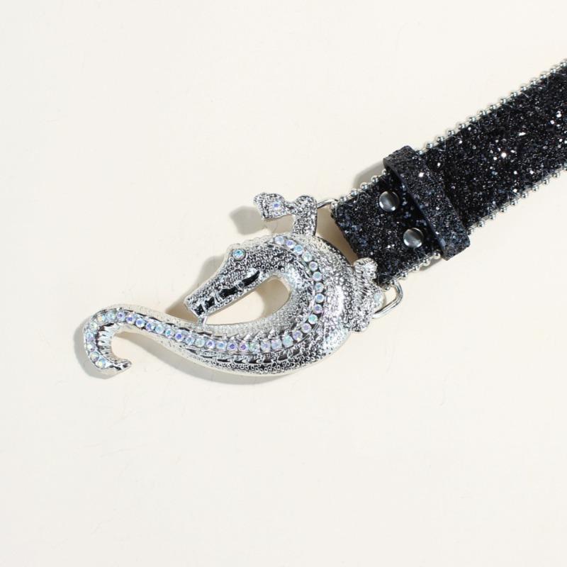 Cintura Punk - Cintura fashion rock 'n' roll impreziosita da strass e paillettes, ispirata ai pirati