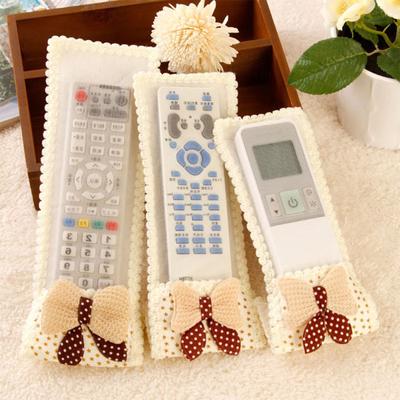Gorący! Cute Exquisite Bowknot TV Romote Controller Cover Pyłoszczelna osłona