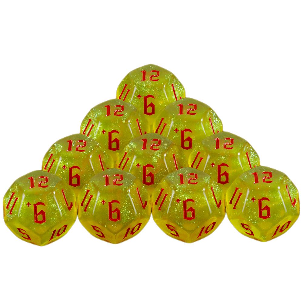 Polyhedral Dice Set 10pcs D12 DND Dice for RPG Party, Family Table Board, Role Playing Game