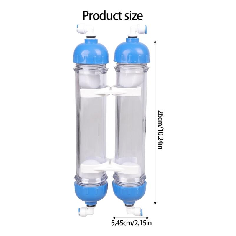 T33 Double Stage Filter Housing For Aquarium Maintenance Clear Water Solution Plastic DIY Design