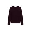 Polo Cable Knit Crew Neck Solid Color Wool Sweater Women Sweater 211581065-023