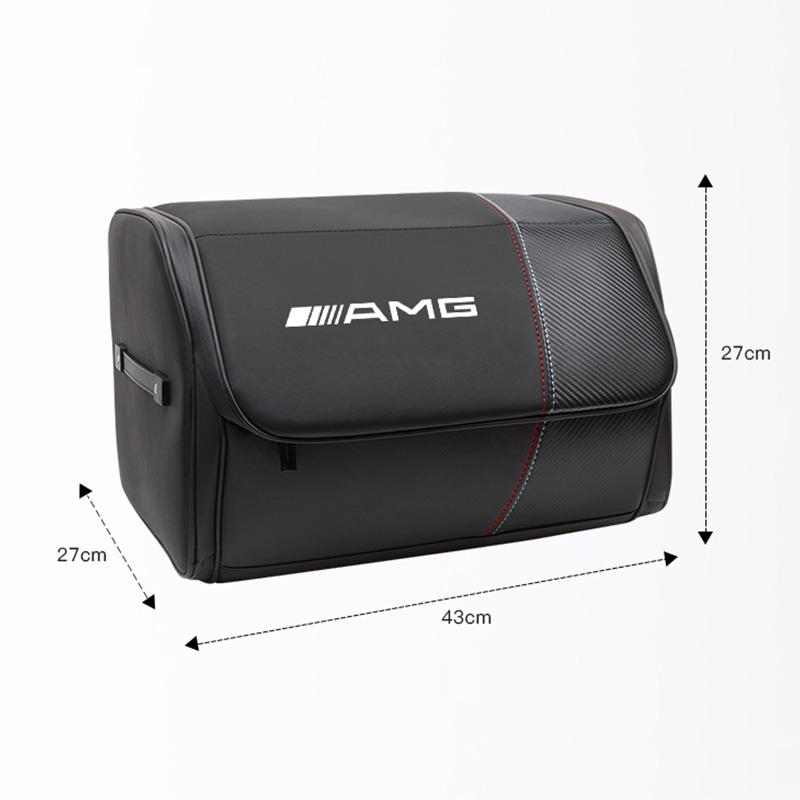 

Car Trunk Organizer Zipper Foldable Storage Box Tire Valve Cap For Mercedes Benz AMG E S C A B Class GLE GLS CLA CLE GLC CLS GLA