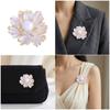 Peony Corsage Pin Brooch for Women Adorned with Rhinestones and Imitation Pearls Perfect for Wedding Party Office