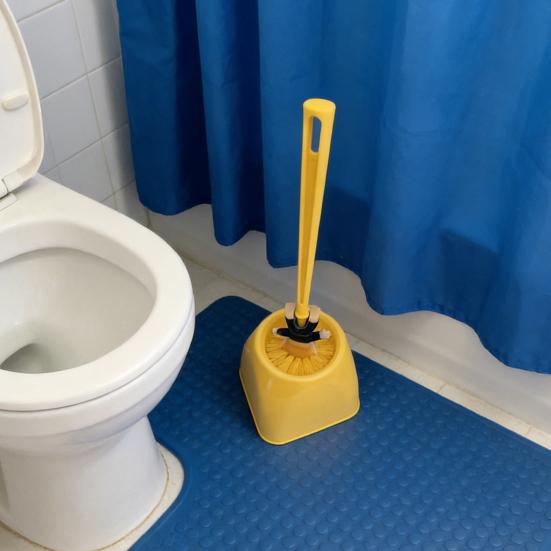1/2 szt. Szczotka do WC z długą rączką Dekoracja lalki z kreskówki Szczotka do czyszczenia łazienki z podstawką Humorystyczny wystrój łazienki