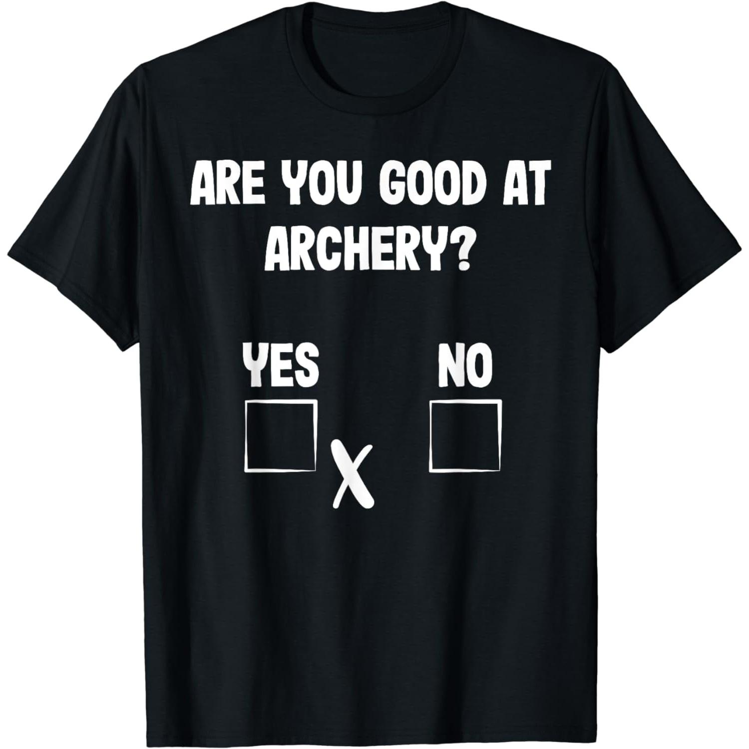 

Archer Sarcasm Are You Good At Archery_ Funny Bow Hunting T-Shirt Graphic T Shirts Men Clothing Tops Camisetas XXXXXL чорний