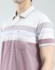MONTE CARLO Men's Regular Fit Striped Polo Half Sleeve T-Shirt