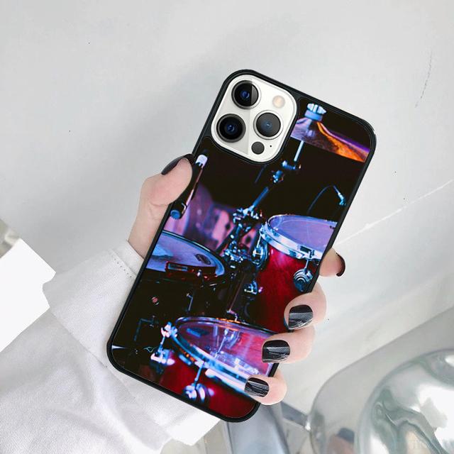 Musical Instrument Drum Phone Case Cover For For iPhone 17 Air 11 12 13 15 16 14  Pro MAX Plus