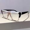 Oversized Eyeglasses Frames  Stylish New in Multicolor Spectacles Trendy Fashion Non-prescription Women Eyeglasses