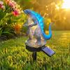 Garden Sasquatch Statue Dragon Solar Light, Outdoor Lamp, Fantasy Creature Sculpture, Pathway Light for Yard Lawn Decor Powered