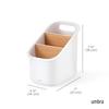 Official Umbra Bellwood Kitchen Utensil Stand, White/Natural, Kitchen Storage