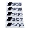 for 3R New Accessories Letter Trunk Metal Car Emblem Stickers SQ3 SQ5 SQ6 SQ7 SQ8 Rear Badge Body Side Decal Decoration 5T  ol87