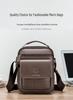 Shilaidun Men's Genuine Cowhide Leather Crossbody Shoulder Bag - 2025 Style