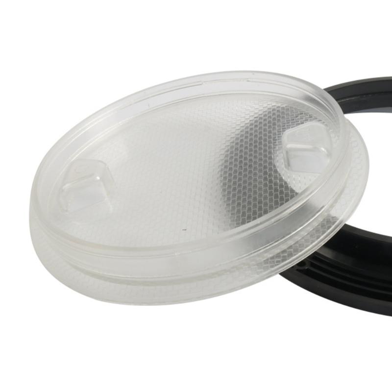 8 Inch Round Deck Inspection Access Hatches Cover For Boats And RVs With Waterproof Seal ABS Construction Black Marine Grade