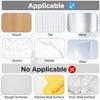 14 Pack Shower Caddy Adhesive Replacement, Transparent Strong Adhesive Hooks, No Drilling, Waterproof Wall Hooks for Shower Caddy, Bathroom Storage