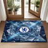Chelsea FC Design Crystal Velvet Rug Soft Decorative Mat for Bedroom Entrance