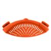 6 Color Universal Clip on Strainer Adjustable Silicone Strain Pot   Strainer Colander For Pasta Fruit Vegetable JT-007
