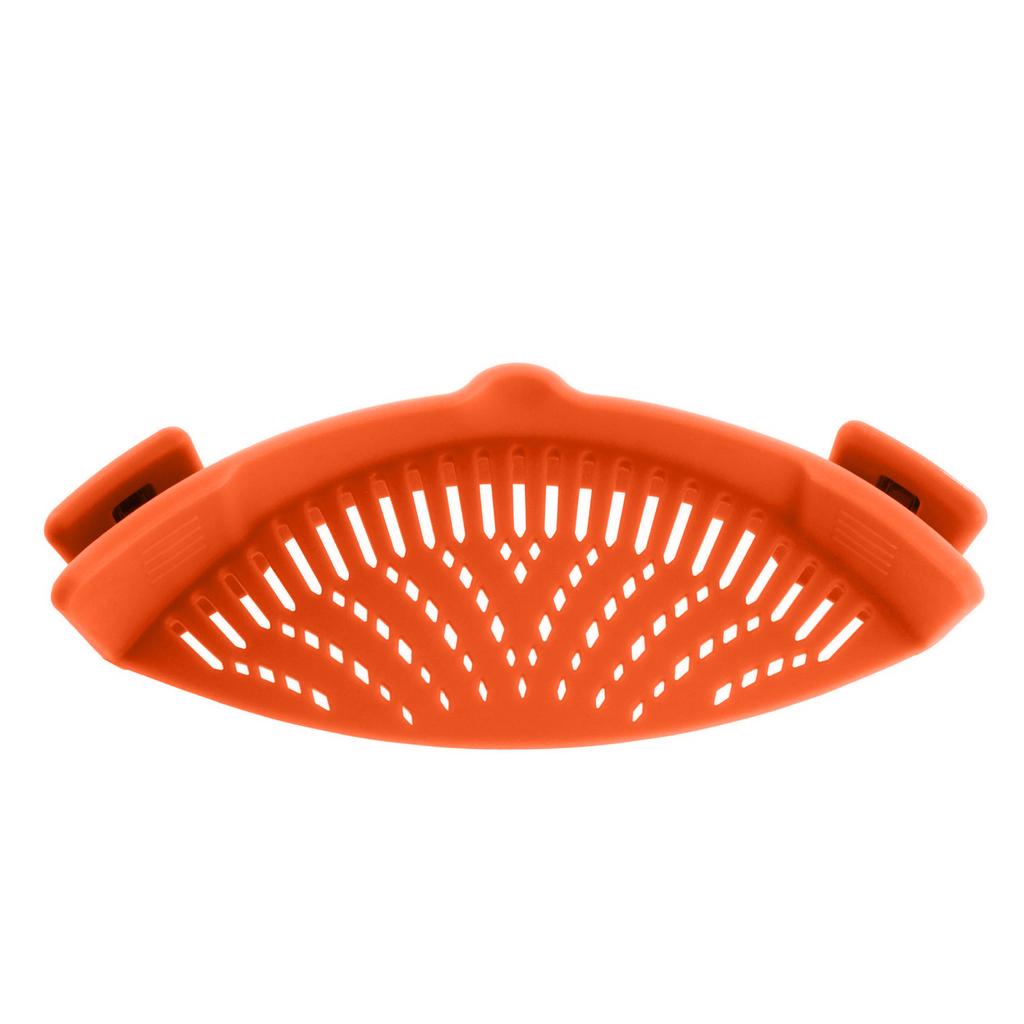 6 Color Universal Clip on Strainer Adjustable Silicone Strain Pot   Strainer Colander For Pasta Fruit Vegetable JT-007