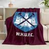 1PC Football Club Emblem Flannel Blanket Gift, Suitable for Both Men And Women, Soft Ideal for Beds And Sofa, Birthday Or Christmas Gift