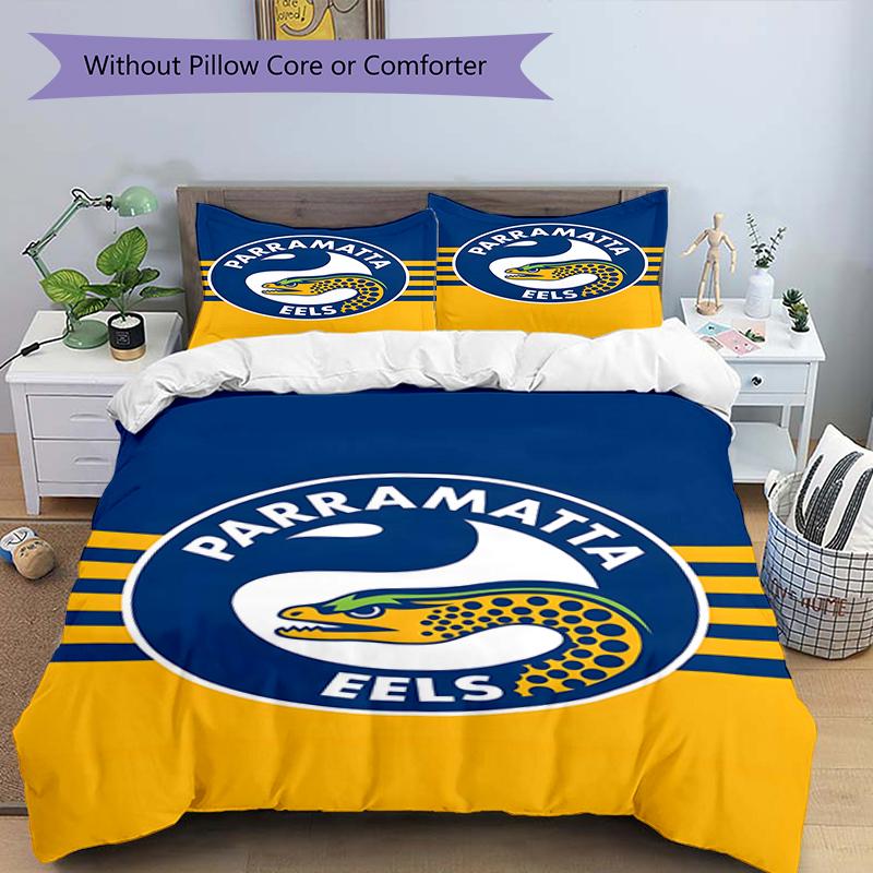 3 Stück Fußballmannschaft (22) Design-Bettwäsche-Set - HD-bedruckte Bettwäsche mit 1 Bettbezug und 2 Kissenbezügen - Perfekt für die Dekoration zu Hause und im Studentenwohnheim