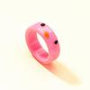 5 Pcs Resin Ring 3D Cute Chick Finger Ring Set Funny Candy Color Wide Animal Ring Geometric Ring for Women Girl Jewelry