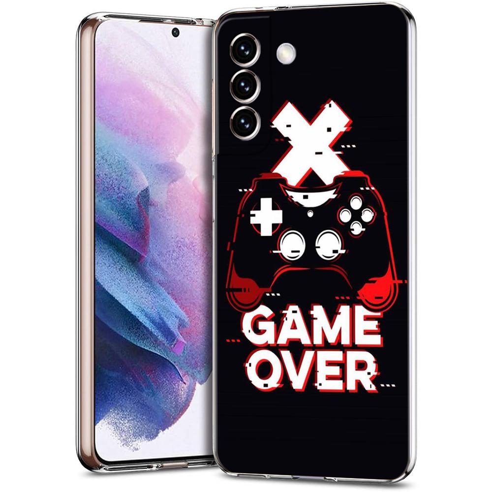 Game Controller Graphic Transparent Cover for Samsung Galaxy S24 S23 S22 S20 S21 FE Ultra S24 S23 S10 S10E S9 Plus 5G Phone Case