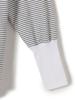SHIPS for Long Ribbed Sleeve Top in Size One Size Women's Striped/Solid Colors, 312050299, White,